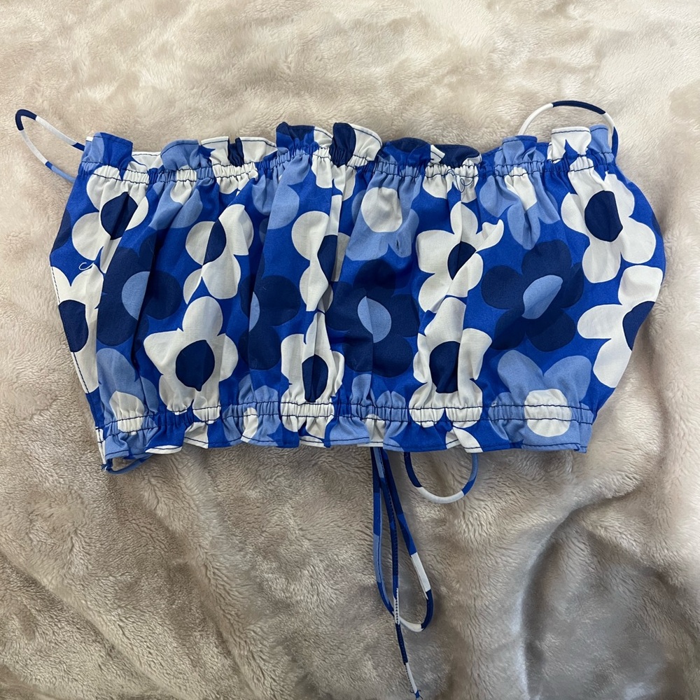 Zara Flower Crop Top Tank Top🦕